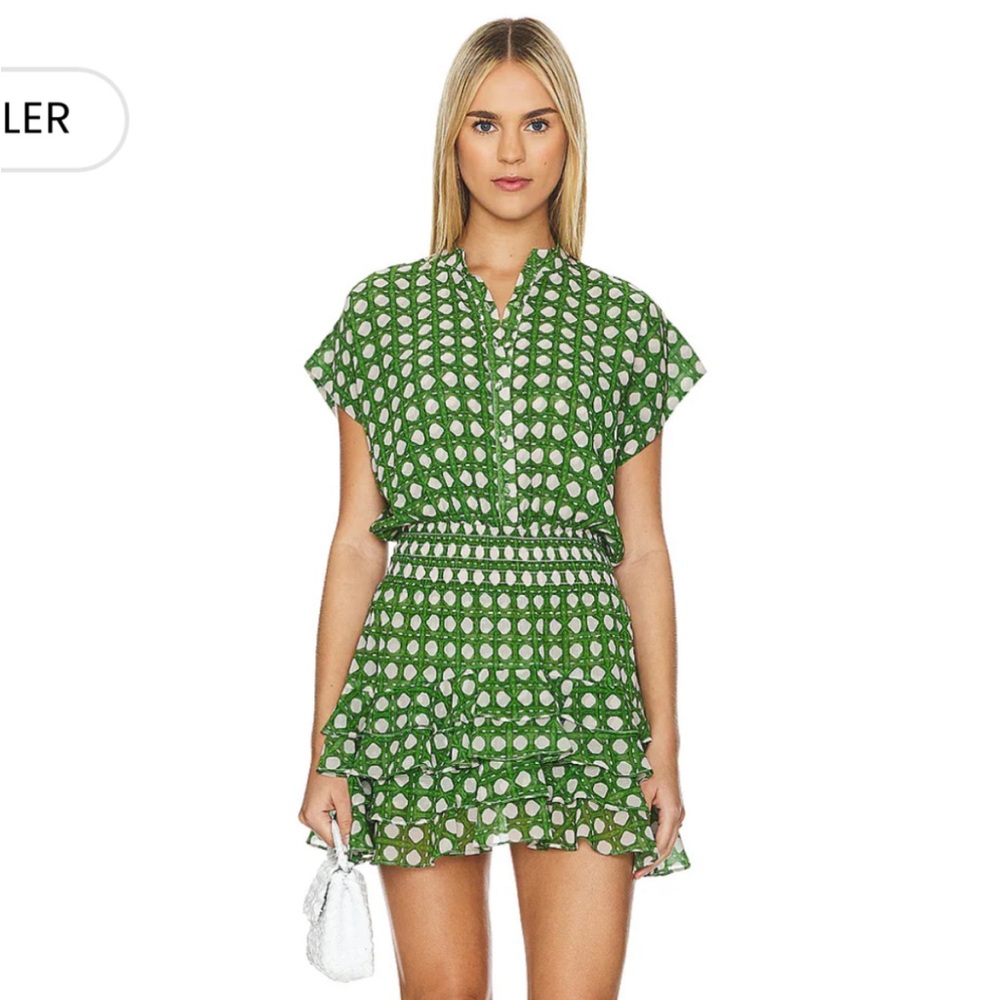 Misa Los Angeles Evie Dress in Rattan Tile